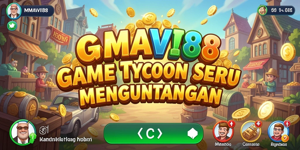 Tangkapan layar gameplay AMAVI88 menampilkan keseruan manajemen Tycoon.
