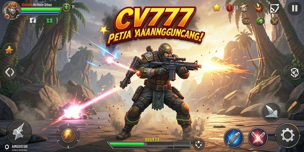 Screenshot gameplay CV777 dengan aksi mendebarkan di setiap sudut.