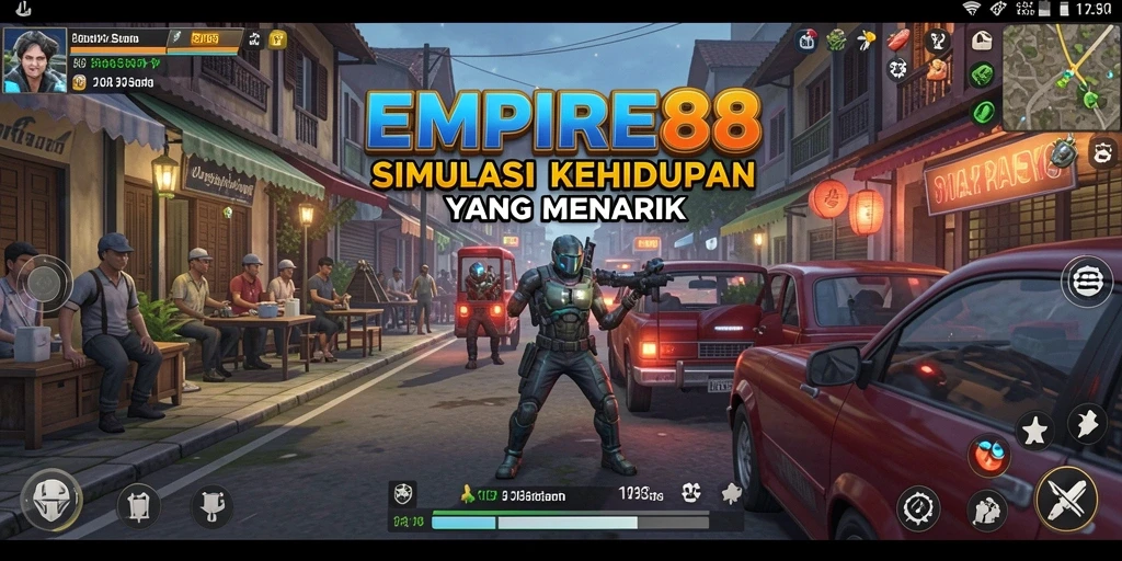 Tampilan gameplay menarik dari EMPIRE88 yang menampilkan simulasi kehidupan.