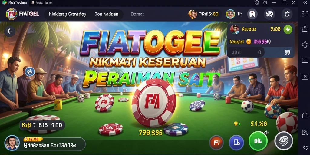 Tampilan menarik dari gameplay FIATOGEL yang penuh warna.