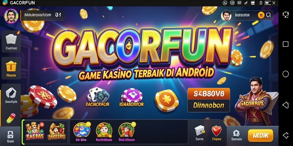 Screenshot GACORFUN menampilkan gameplay Kasino yang seru dan menghibur.