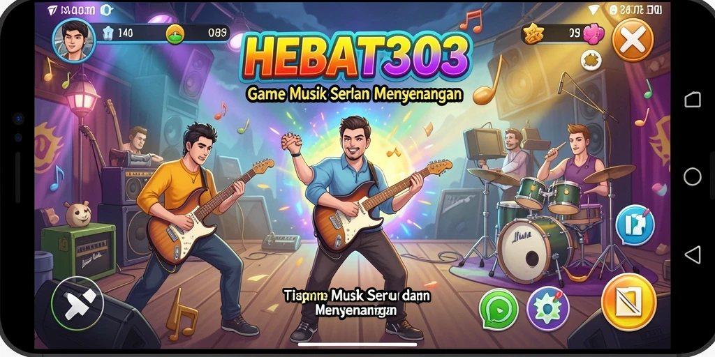 Tampilan gameplay HEBAT303 yang seru dan interaktif di dunia musik.