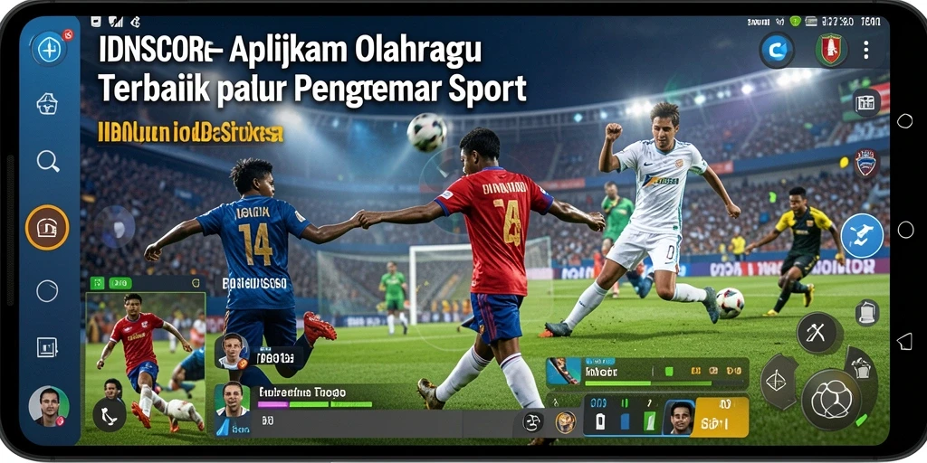 Tampilan screenshot IDNSCORE yang menunjukkan fitur live score pertandingan olahraga.