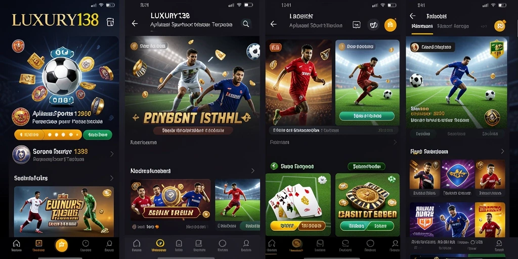 Tampilan menarik dan interaktif dari LUXURY138 saat bermain Sportsbook.