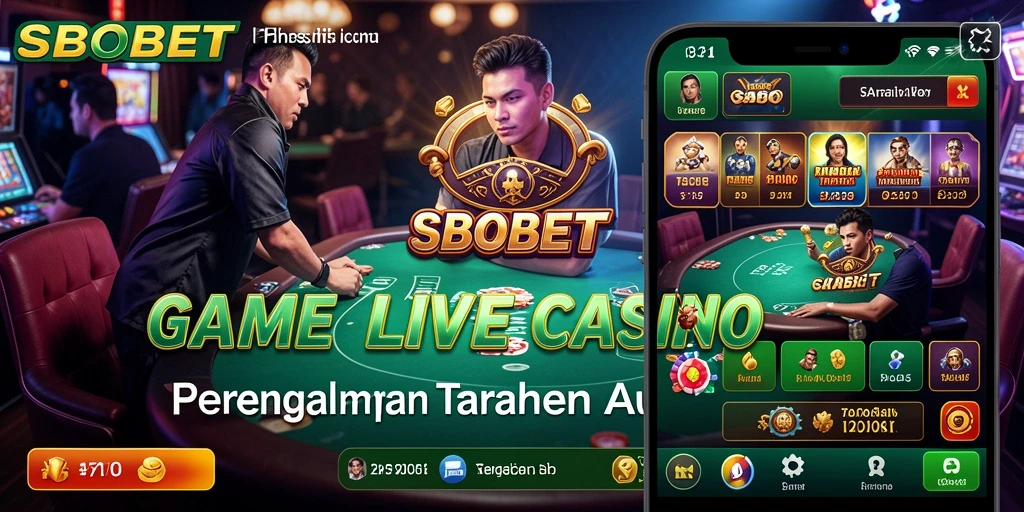Tampilan menarik dari permainan Live Casino di SBOBET.