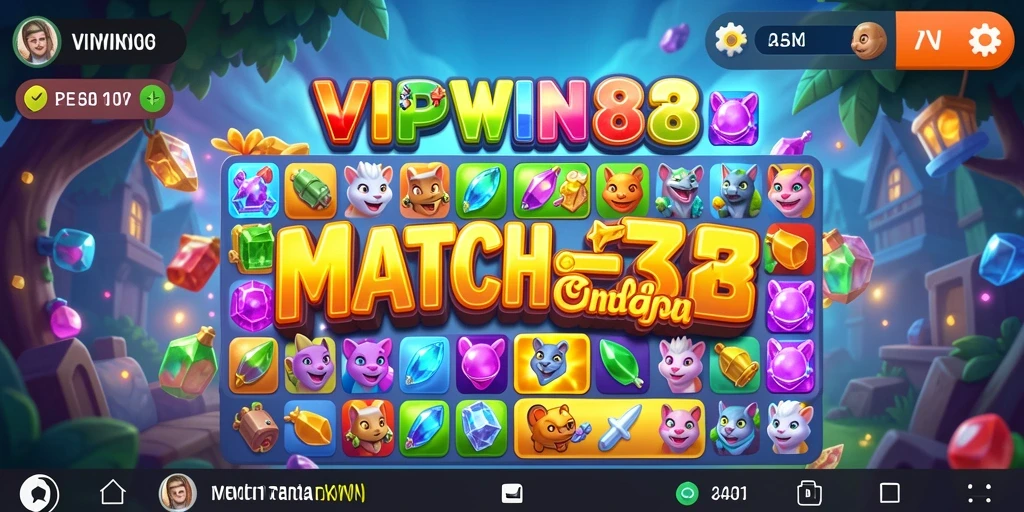 Gameplay menarik di VIPWIN88 dengan elemen match-3 yang mumpuni.