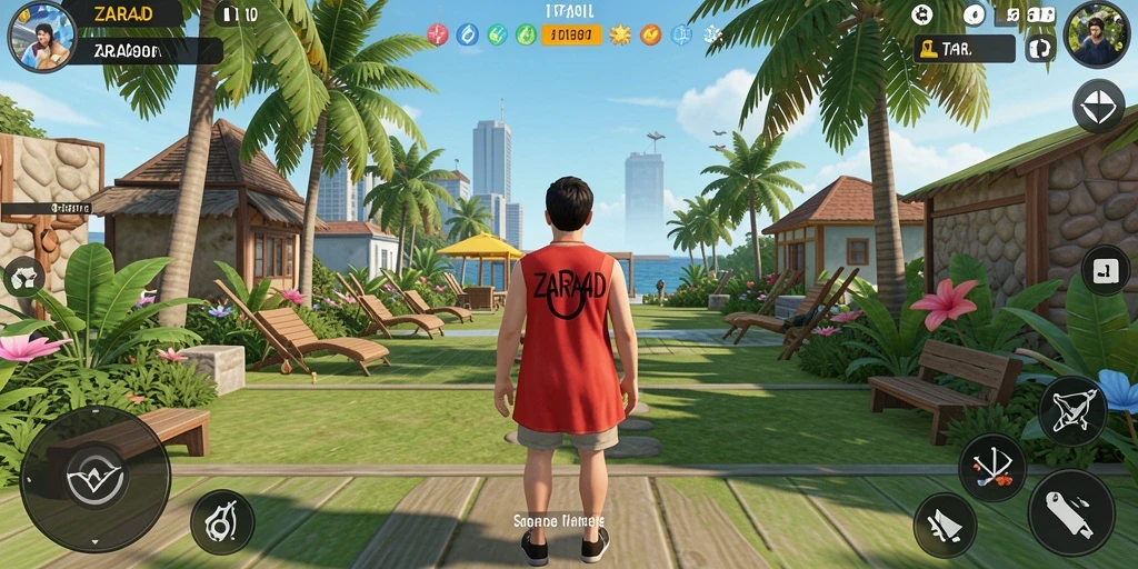 Tampilan menarik dari gameplay ZARA4D yang penuh warna.